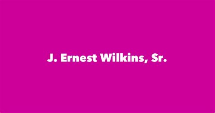 J. Ernest Wilkins, Sr.